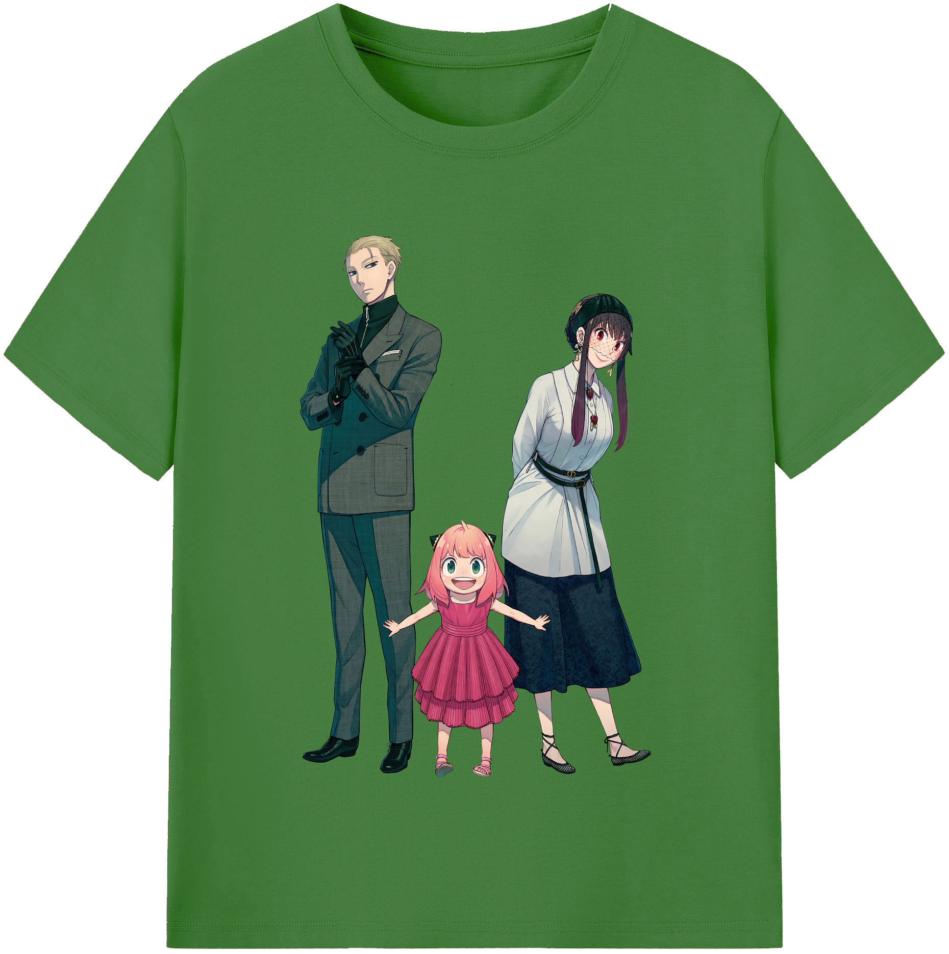 （画像用） SPY×FAMILY间谍家家酒 レディースカジュアルプリントTシャツ（綿100％）